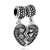 Heart Shape With I Love You And Hearts All Brands Euro Silver Plated Beads Charms Bracelets