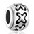 Cross Weave Silver Plated Beads Charms Bracelets