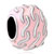 Pink With Wave Silver Plated Beads Charms Bracelets