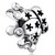 Crown With April Birthstone Crystal All Brands Silver Plated Beads Charms Bracelets