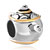 22K Silver Teapot Gold Plated Beads Charms Bracelets