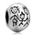 Ball Shape With Family Silver Plated Beads Charms Bracelets
