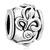 April Birthstone And Flower Silver Plated Beads Charms Bracelets