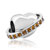Toapz Yellow Crystal Diamond Accent Silver Heart Love Beads Charms Bracelets