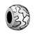 Round With Puzzle Silver Plated Beads Charms Bracelets