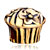 22K Cute Cupcake All Brand Gold Plated Beads Charms Bracelets