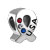 Usa Ribbon Silver Plated Beads Charms Bracelets