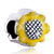 Yellow Faceplate Sunflower Fit All Brands Silver Plated Beads Charms Bracelets