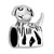 Cute Puppy 925 Sterling Silver Beads Charms Bracelets