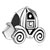 Cute Pumpkin Car 925 Sterling Silver Beads Charms Bracelets