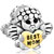 925 Sterling Silver Angel Holding 22K Gold Plated Best Mom Heart Love Beads Charms Bracelets
