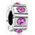 November Birthstone Topaz Crystal Spacer Wheel Silver Plated Beads Charms Bracelets