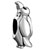 Happiness Bird Shape Silver Plated Beads Charms Bracelets