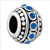 September Birthstone With Silver Plated Beads Charms Bracelets