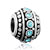 December Birthstone With Silver Plated Beads Charms Bracelets