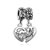 925 Sterling Silver Mother Daughter Heart Dangle Love Beads Charms Bracelets