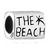 Engraved Words The Beach 925 Sterling Silver Beads Charms Bracelets