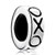 925 Sterling Silver Xoxo Engraved Wheel Beads Charms Bracelets
