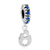 Sep Birthstone Sapphire Blue Crystal Dangle Mom Baby Family Love Beads Charms Bracelets