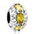 Nov Birthstone Topaz Yellow Crystal Diamond Accent Spacer Fit All Brands &  Beads Charms Bracelets