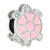 Little Cute Light Pink Tortoise Silver Plated Beads Charms Bracelets
