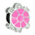 Little Cute Pink Tortoise Silver Plated Beads Charms Bracelets