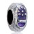 Round With Amethyst Shoe Silver Plated Beads Charms Bracelets