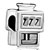 Slot Machine Casino 777  Fit All Brands Silver Plated Beads Charms Bracelets