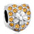 Heart Flower November Birthstone Love Fit All Brands Silver Plated Beads Charms Bracelets