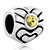 Heart November Birthstone Classic Fit All Brands Silver Plated Beads Charms Bracelets