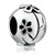 Round Flower Classic Fit All Brands Silver Plated Beads Charms Bracelets