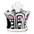 Crown Shape & Cross With October Birthstone Silver Plated Beads Charms Bracelets