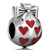 Red Heart Bow Fit All Brands Beads Charms Bracelets