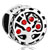 Garnet Red Crystal Diamond Accent Family Tree Of Life Love Silver Plated Beads Charms Bracelets