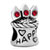 Garnet Red Crystal Diamond Accent Happy Heart Love All Brand Silver Plated Beads Charms Bracelets