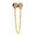 22K Silver Linked Chain Dangle Gold Plated Beads Charms Bracelets