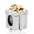 22K Silver Bowknot Gift Box Gold Plated Beads Charms Bracelets