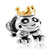 22K Frog Prince Two Tone Plated Beads Charms Bracelets