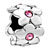 Rose Pink Crystal Flowers Circle All Brand Silver Plated Beads Charms Bracelets