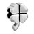 Four Leaf Clover Silver Plated Beads Charms Bracelets