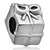 Square Box Bow Flower Fit All Brands &  Silver Plated Beads Charms Bracelets