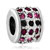 Hoop Shape With October Birthstone Silver Plated Beads Charms Bracelets