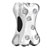 Bone Shape With April Birthstone Silver Plated Beads Charms Bracelets