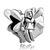 Butterfly And Angel Shape Silver Plated Beads Charms Bracelets