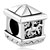 House With Shape Silver Plated Beads Charms Bracelets