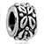 Round With Clover Silver Plated Beads Charms Bracelets