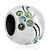 925 Sterling Silver Round With March Birthstone Aquamarine And Peridot Crystal Beads Charms Bracelets