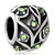 Family Tree Of Life Peridot Crystal Black Silver Beads Charms Bracelets