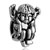 Angel Squatting Hear No Evil Fit All Brands Silver Plated Beads Charms Bracelets