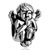 Angel Squatting Speak No Evil Fit All Brands Silver Plated Beads Charms Bracelets